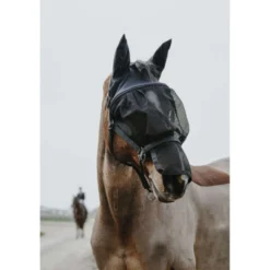 EQUITHÈME Halster met Masker Mesh Zwart
