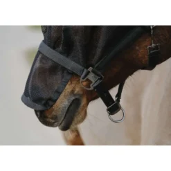 EQUITHÈME Halster met Masker Mesh Zwart