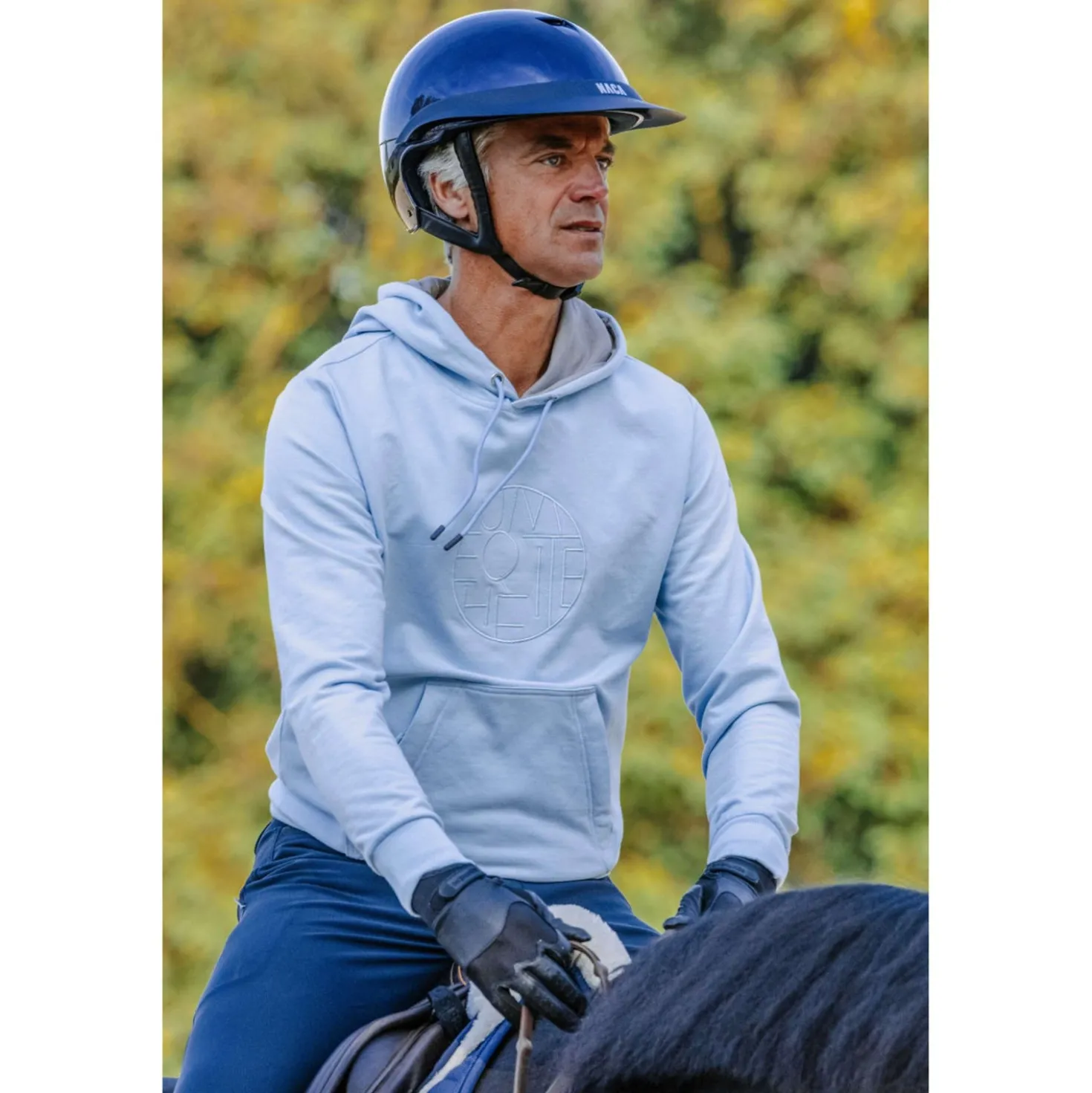 EQUITHÈME Hoodie Axel Unisex Blauw/Lichtblauw