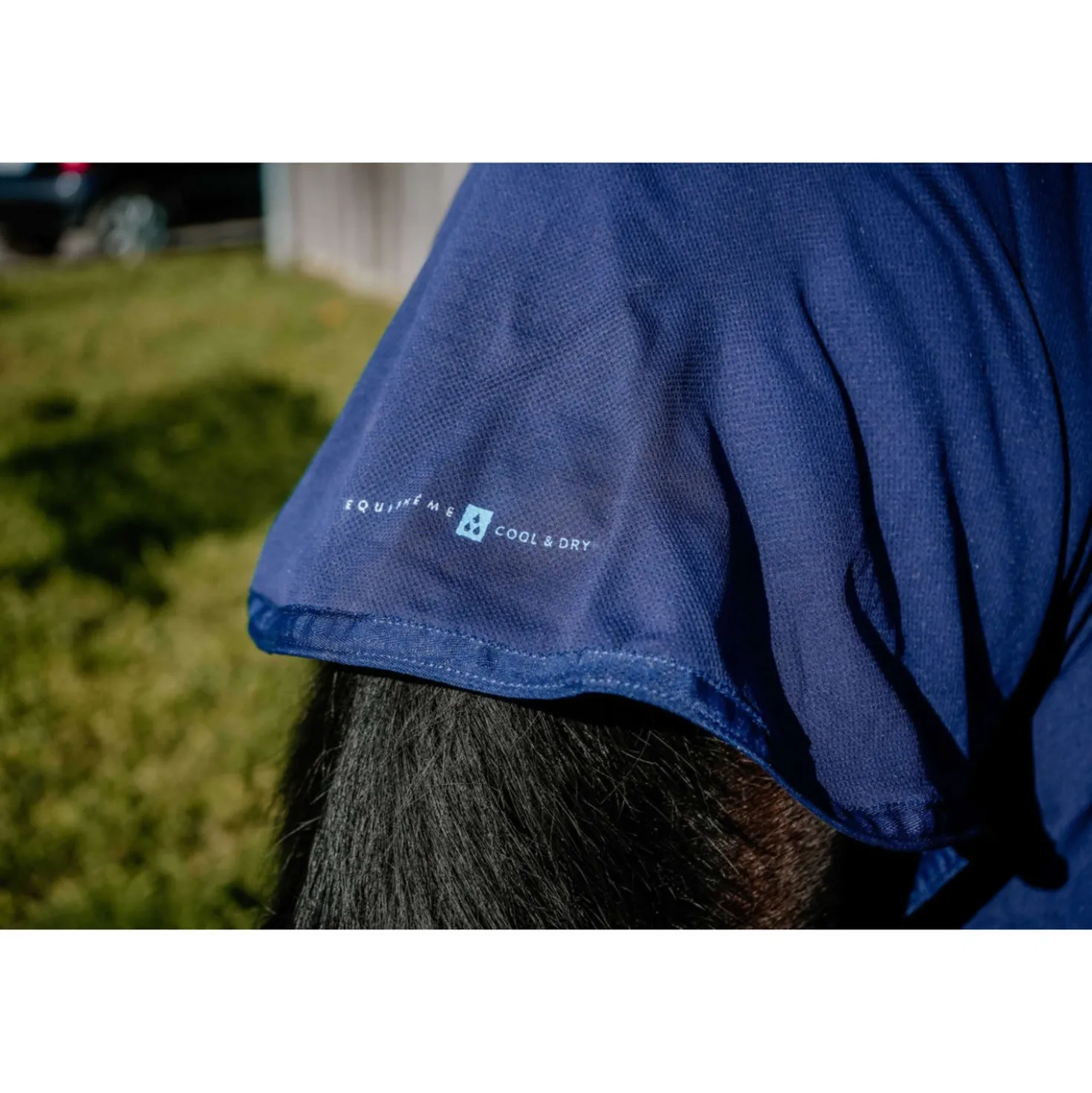EQUITHÈME Koeldeken Cool& Dry Fresh Marineblauw