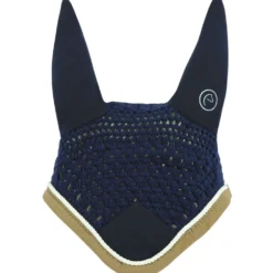 EQUITHÈME Oornetje Polyfun Marineblauw/Taupe