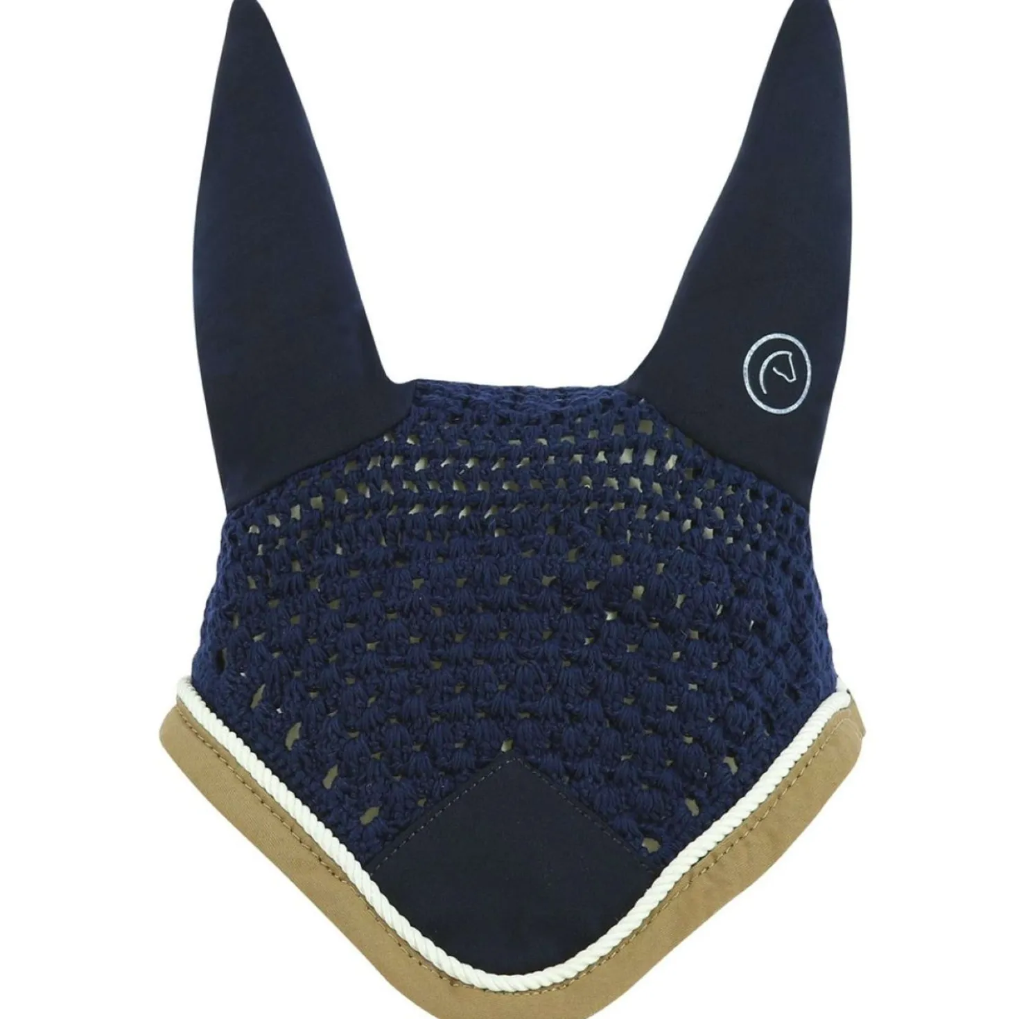 EQUITHÈME Oornetje Polyfun Marineblauw/Taupe