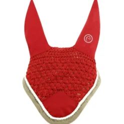 EQUITHÈME Oornetje Polyfun Rood/Taupe