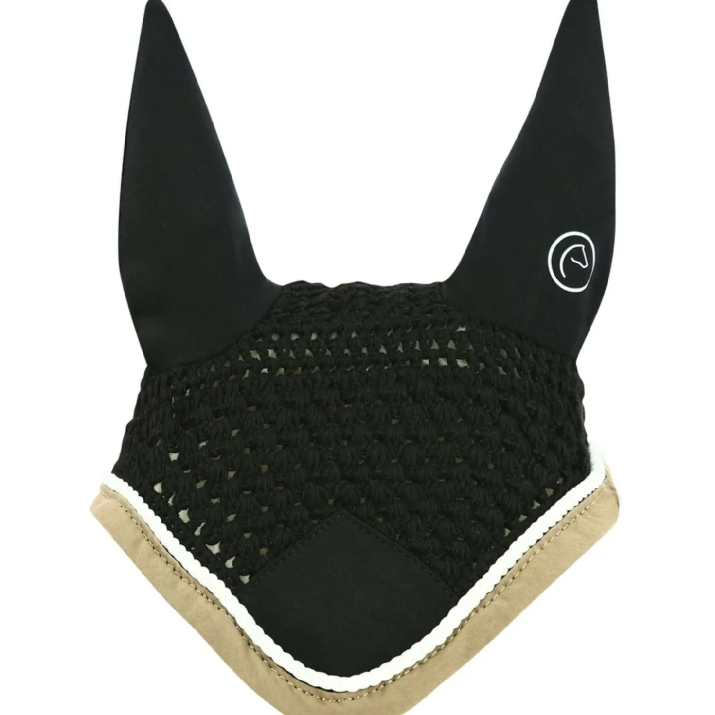 EQUITHÈME Oornetje Polyfun Zwart/Taupe
