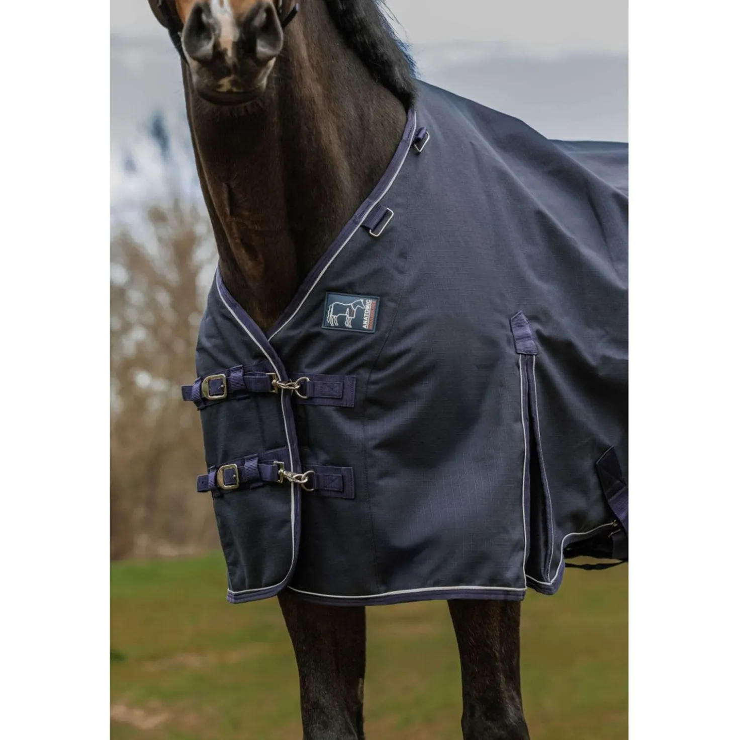 EQUITHÈME Outdoordeken Anatomic 1200D 200g Navy