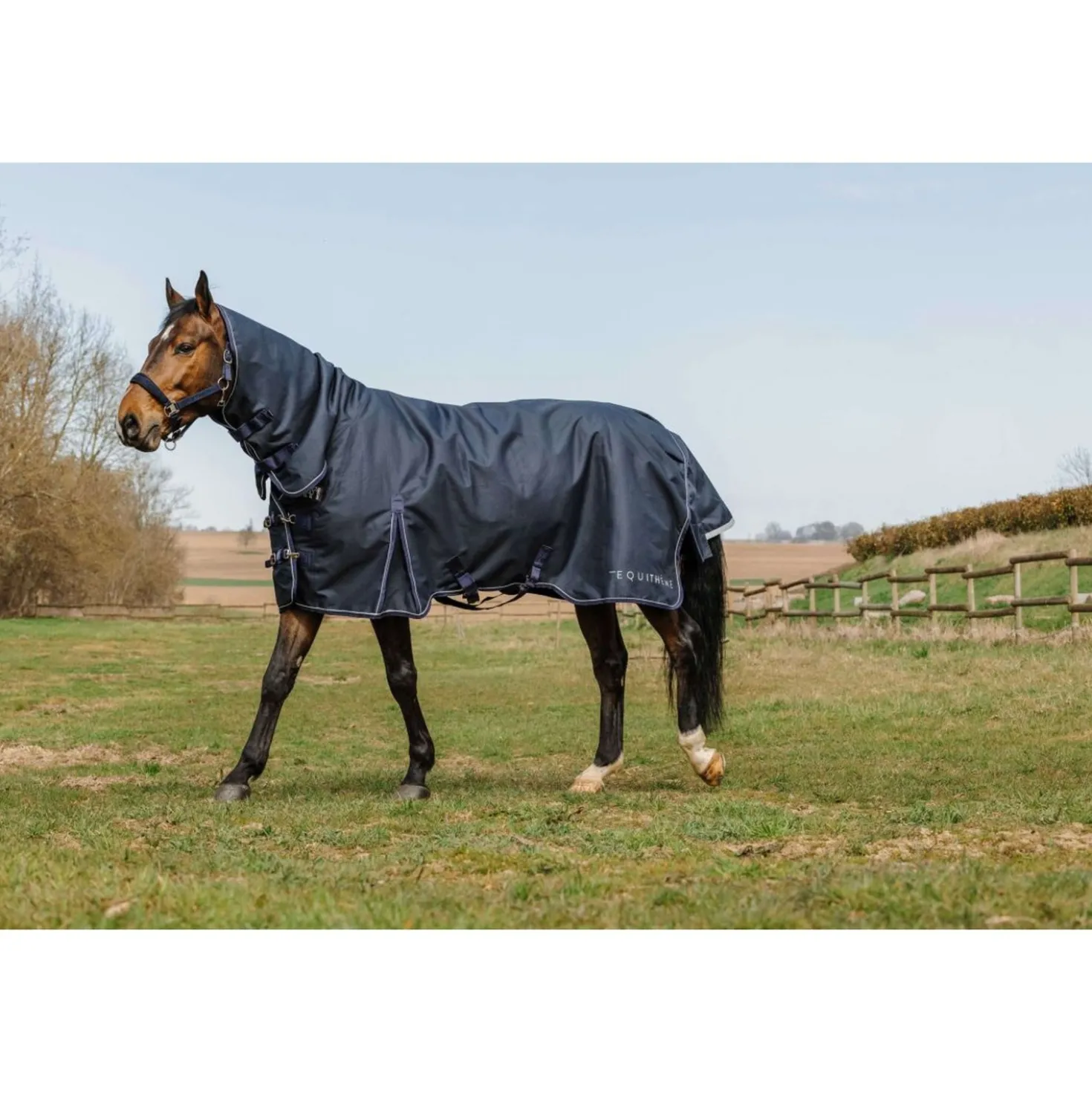 EQUITHÈME Outdoordeken Anatomic Combi 1200D 50g Navy
