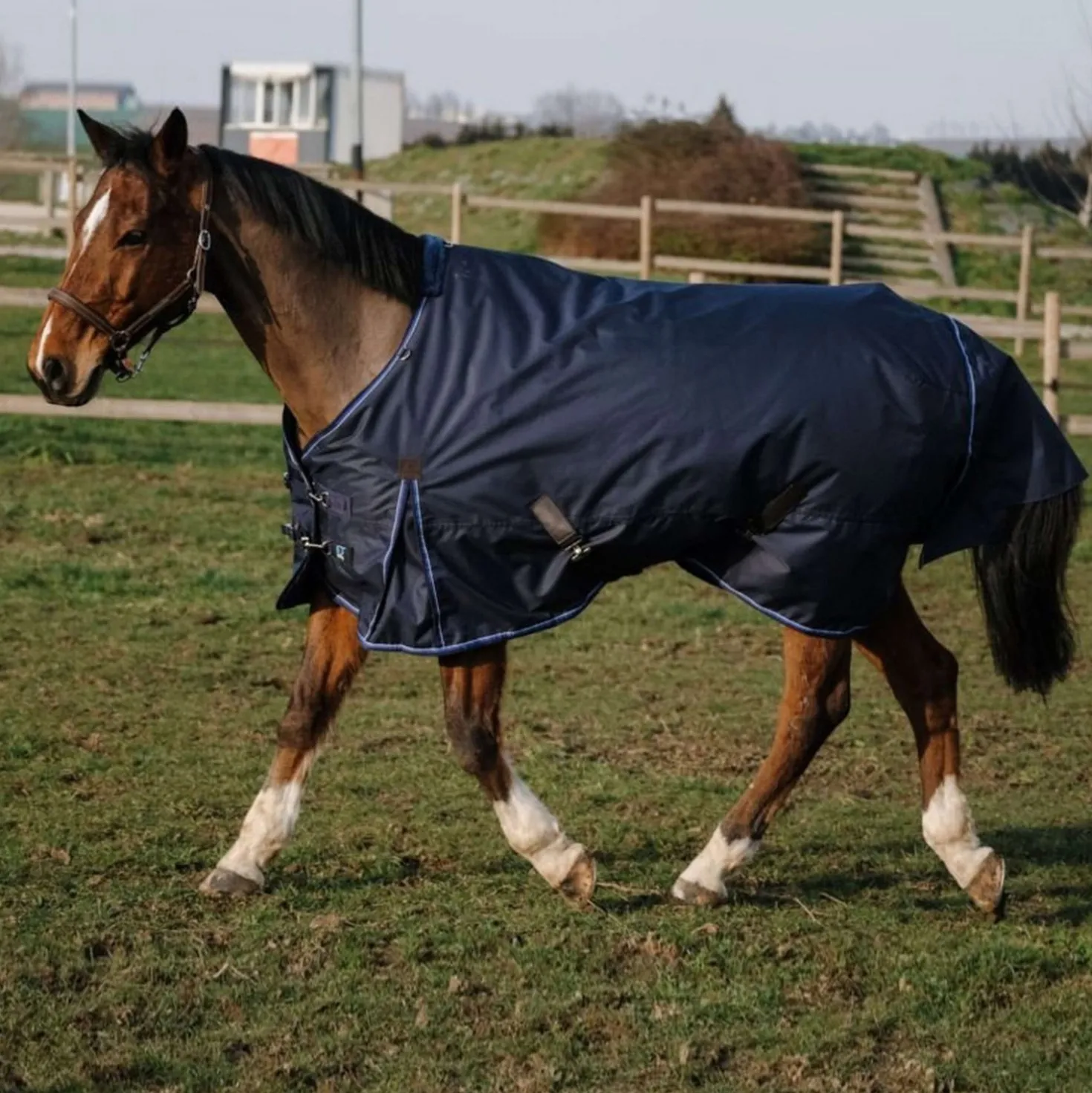 EQUITHÈME Outdoordeken Classic 1200D 200g Navy