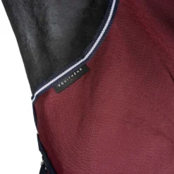 EQUITHÈME Outdoordeken Tyrex 1200D 0g High Neck Burgundy