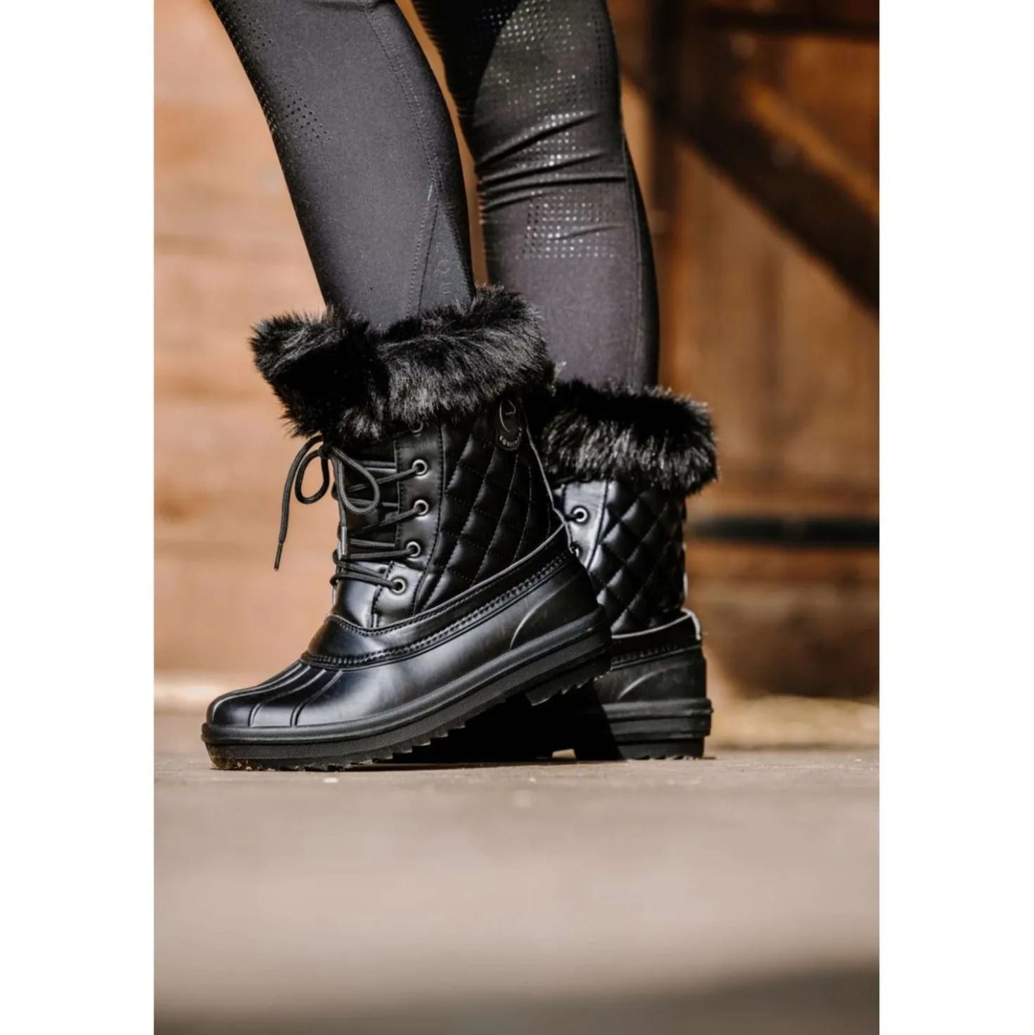 EQUITHÈME Outdoorlaarzen Je T Aime Winter Zwart