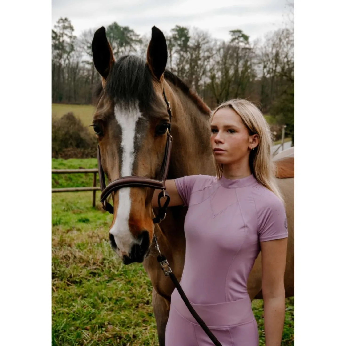 EQUITHÈME Polo Claudia Paars
