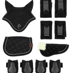 EQUITHÈME Pony Academy Accesoire Set Mini Zwart Glitter