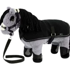 EQUITHÈME Pony Academy Showdeken Set Mini Zwart Glitter