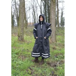 EQUITHÈME Regenjas Ridercoat Zwart