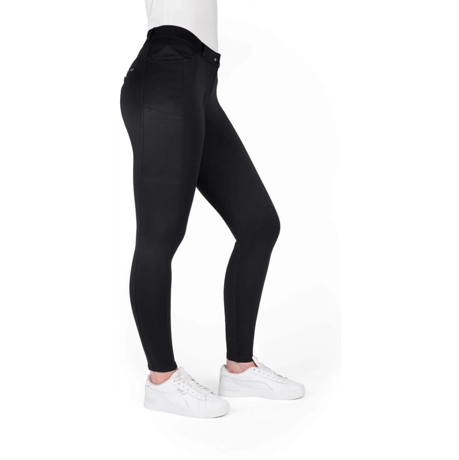 EQUITHÈME Rijbroek Capucine Knie Grip Zwart