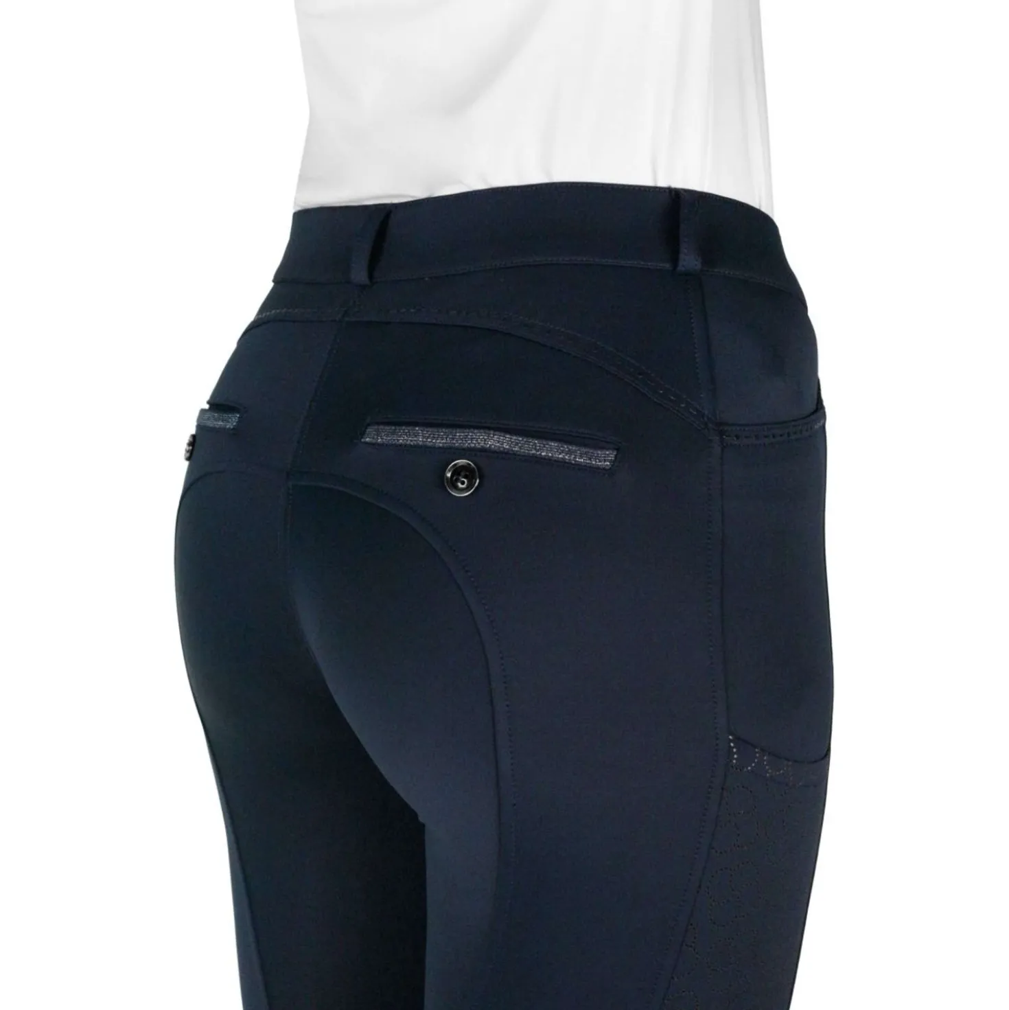 EQUITHÈME Rijbroek Capucine Knie Grip Navy