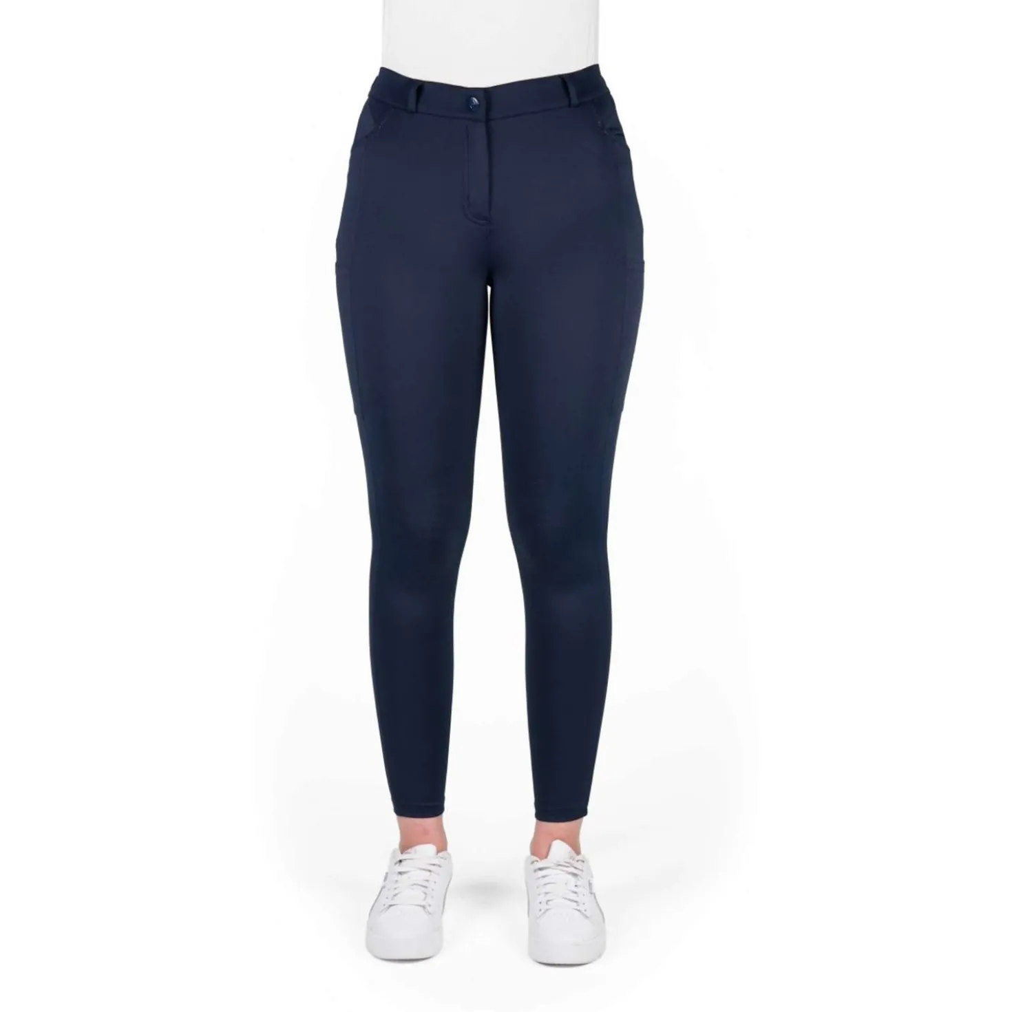 EQUITHÈME Rijbroek Capucine Knie Grip Navy