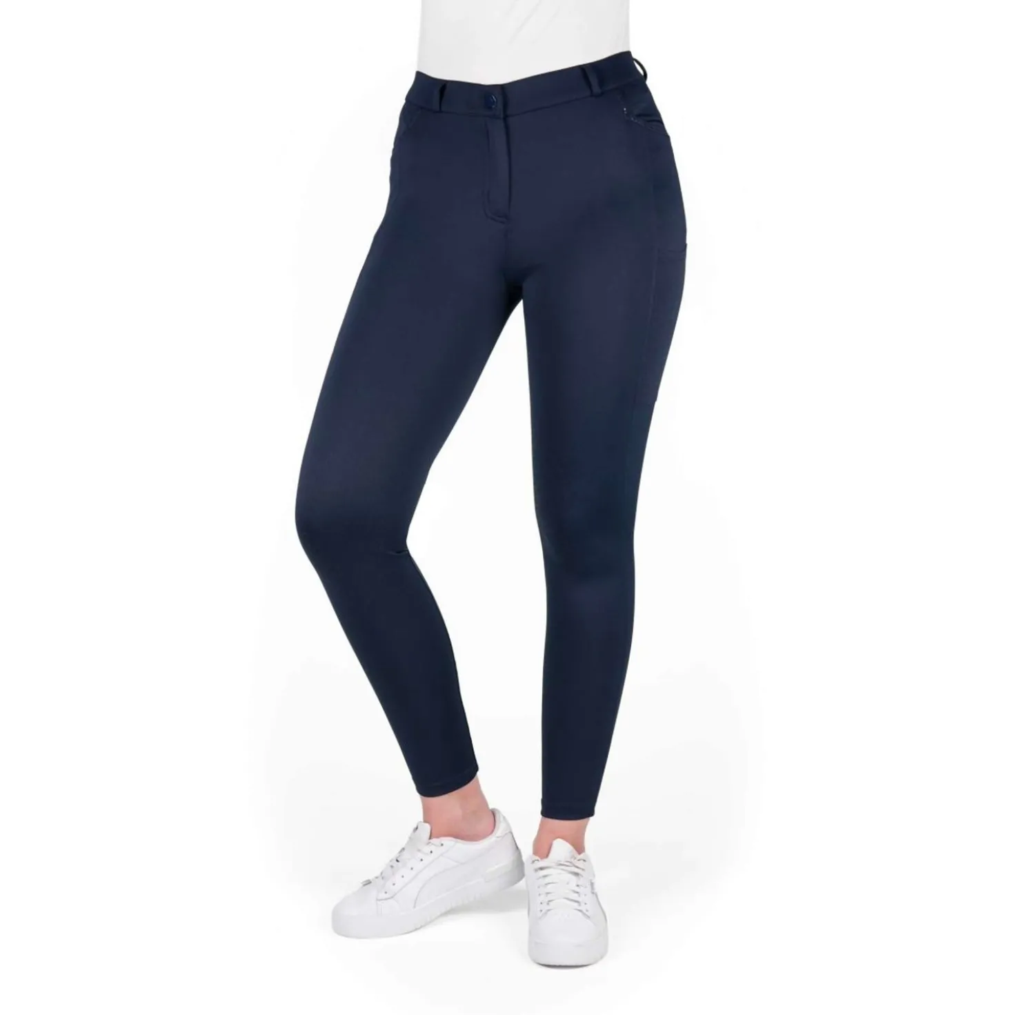 EQUITHÈME Rijbroek Capucine Knie Grip Navy