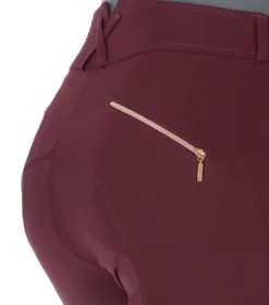 EQUITHÈME Rijbroek Kenya Siliconen Kniestukken Plum