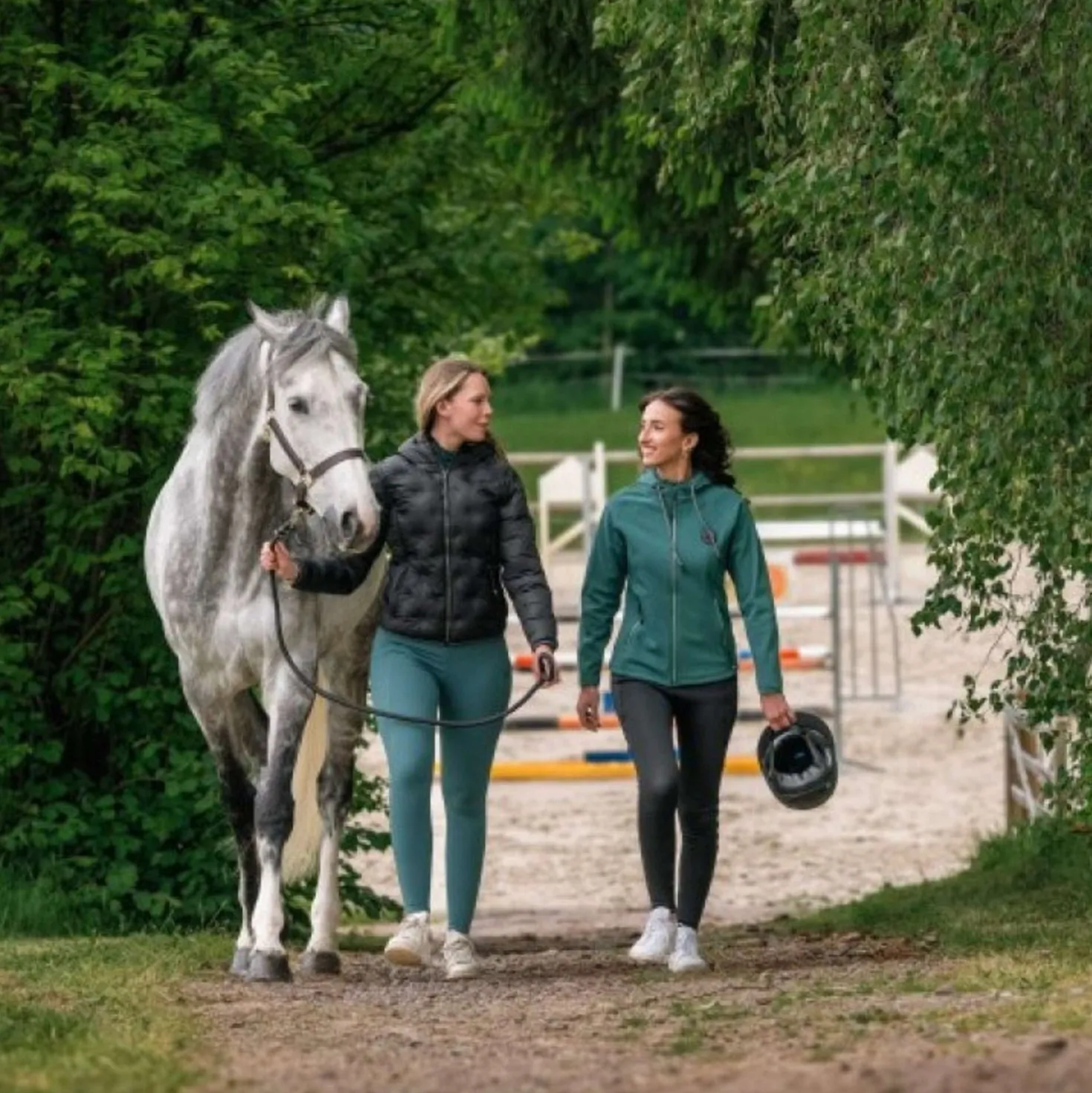 EQUITHÈME Rijlegging Flora Full Grip Eendenblauw