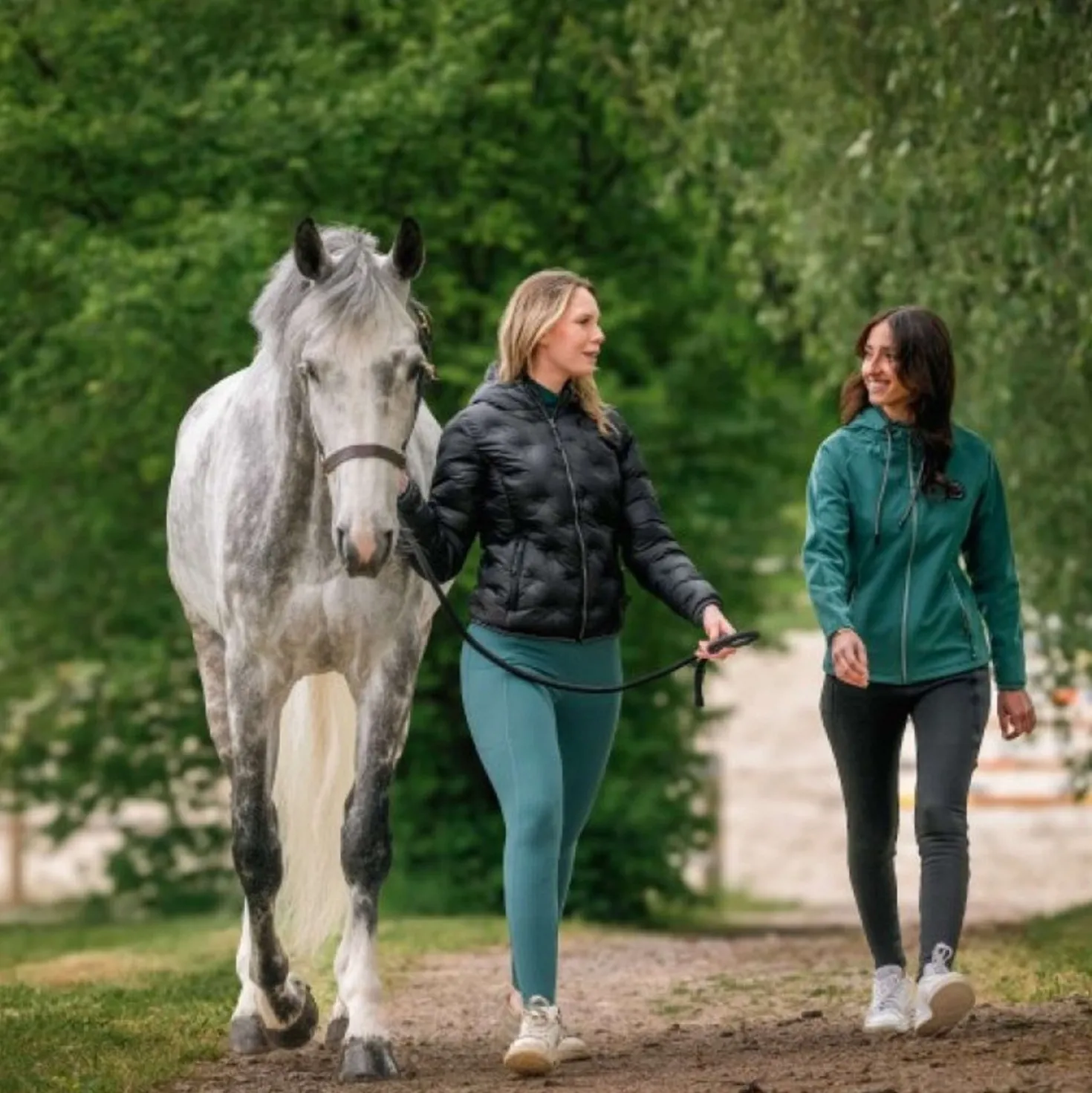 EQUITHÈME Rijlegging Flora Full Grip Eendenblauw