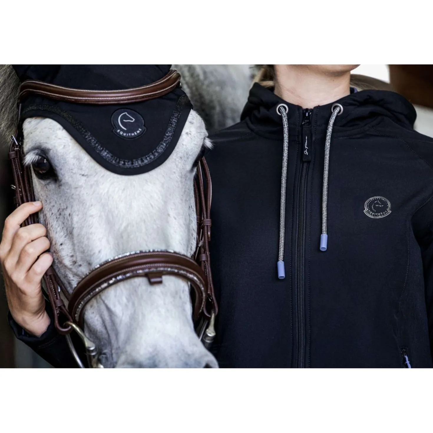 EQUITHÈME Softshell Jas Victoria Zwart