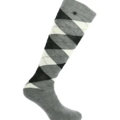 EQUITHÈME Sokken Argyle Grijs/Ecru