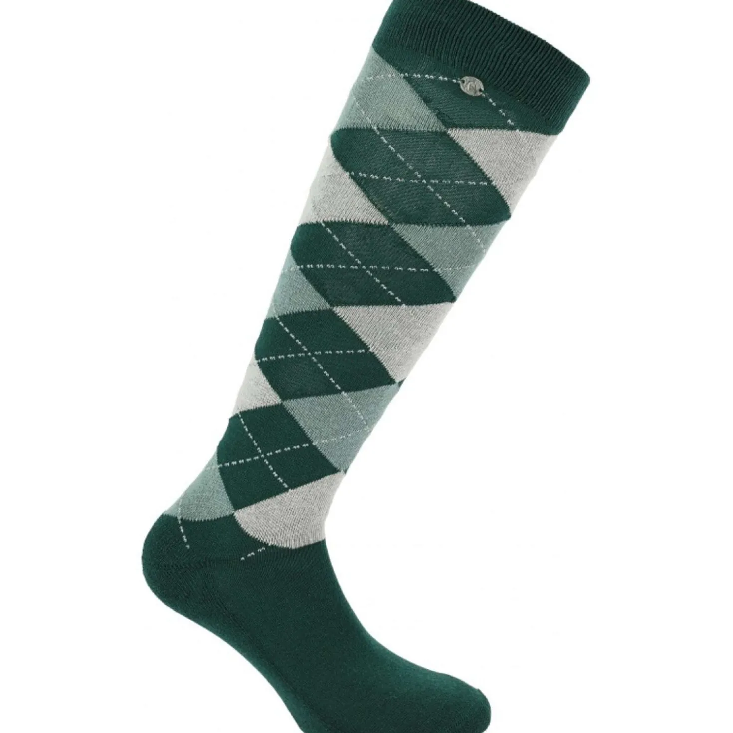 EQUITHÈME Sokken Argyle Kaki/Grey