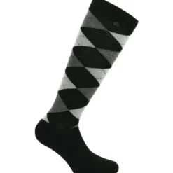 EQUITHÈME Sokken Argyle Zwart/Ecru