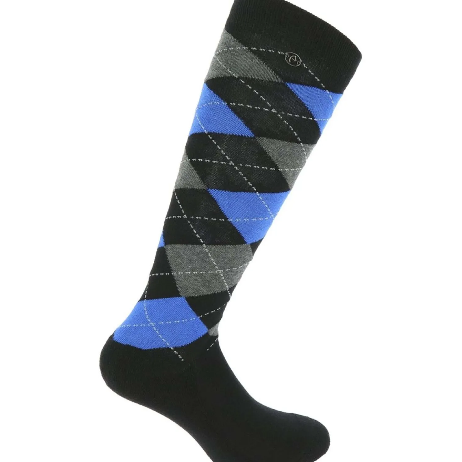 EQUITHÈME Sokken Argyle Zwart/Blauw