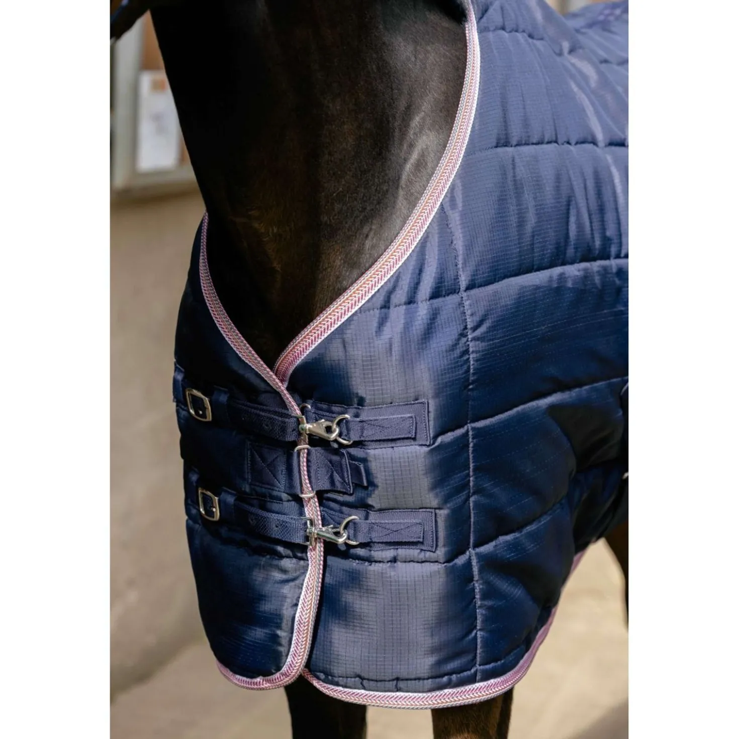 EQUITHÈME Staldeken Aztec 200gr Navy