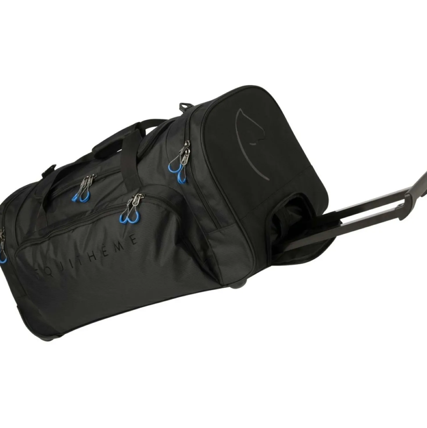 EQUITHÈME Tas Sport met Wielen Zwart