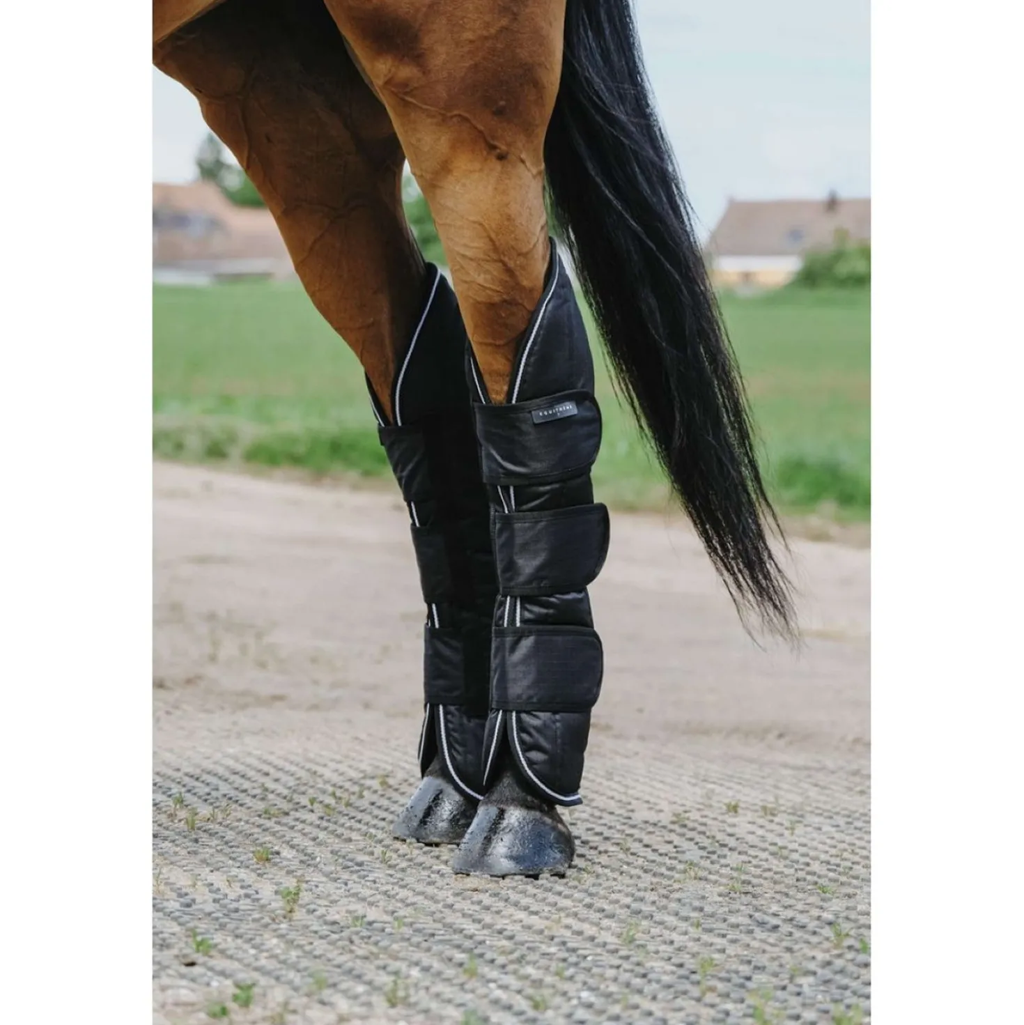 EQUITHÈME Transportbeschermers 600D Zwart
