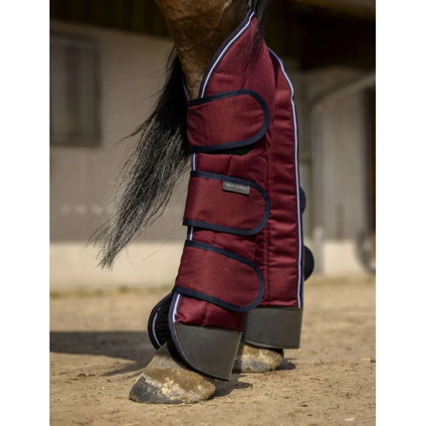 EQUITHÈME Transportbeschermers 1200D Renforcé Burgundy