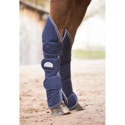 EQUITHÈME Transportbeschermers Tyrex 600D Navy/Grijs Dots