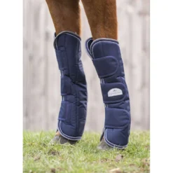 EQUITHÈME Transportbeschermers Tyrex 600D Navy/Grijs Dots