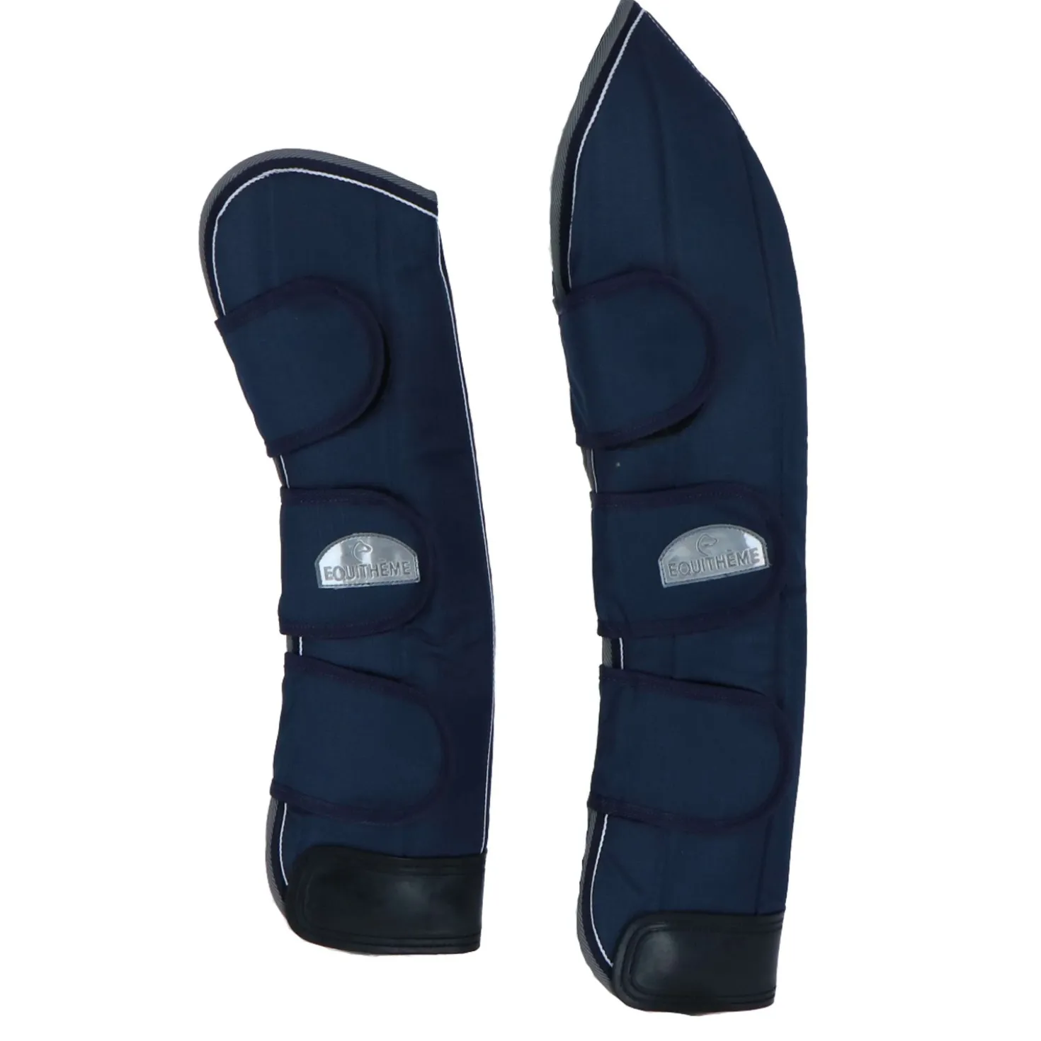 EQUITHÈME Transportbeschermers 600D Marine Blauw/Grijs/Wit