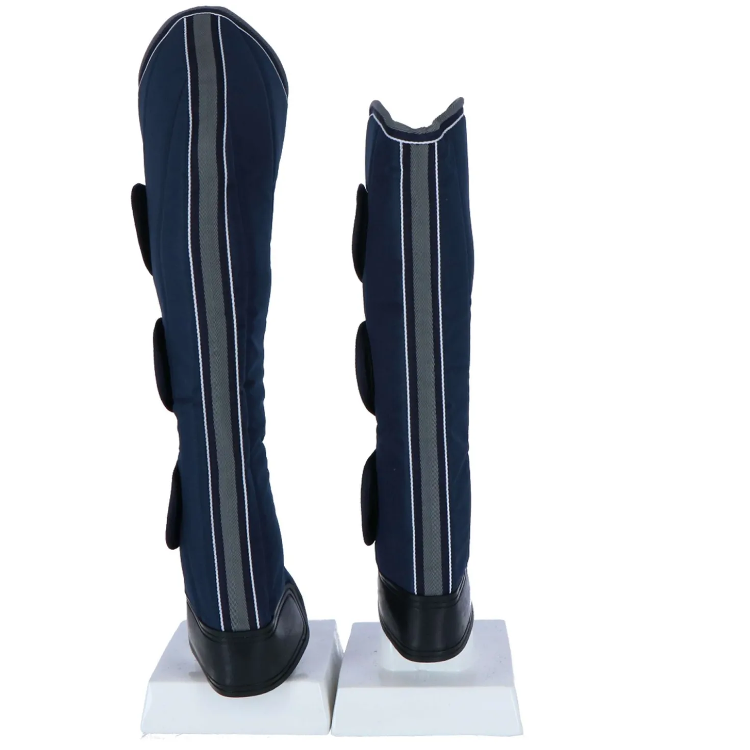 EQUITHÈME Transportbeschermers 600D Marine Blauw/Grijs/Wit