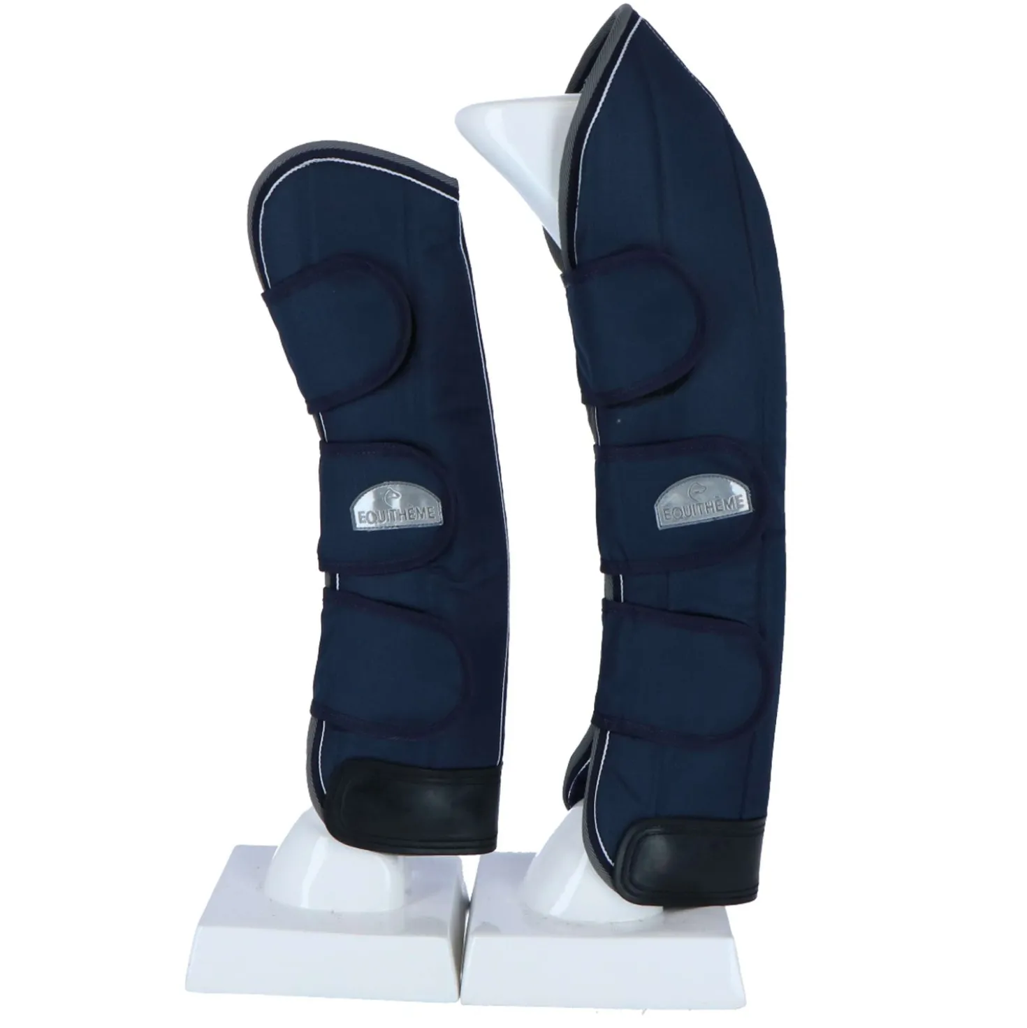 EQUITHÈME Transportbeschermers 600D Marine Blauw/Grijs/Wit