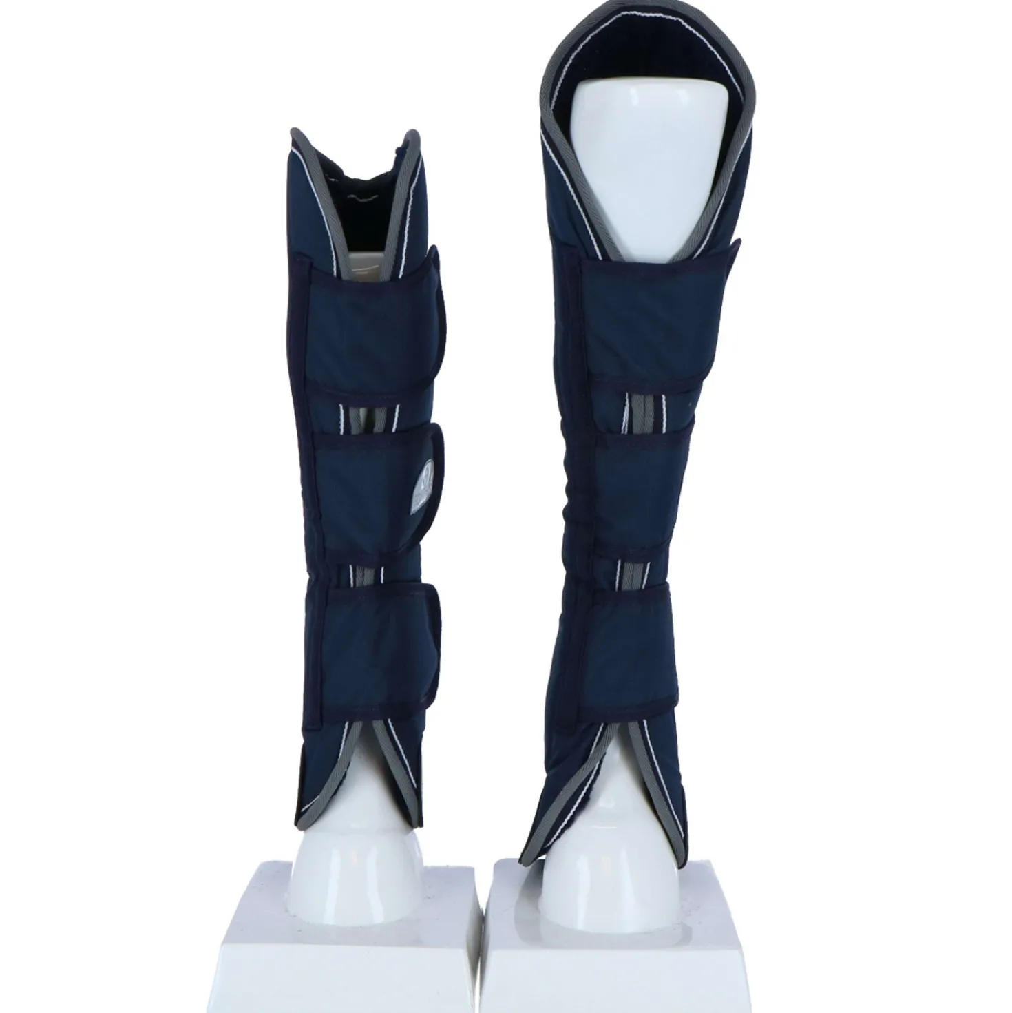 EQUITHÈME Transportbeschermers 600D Marine Blauw/Grijs/Wit