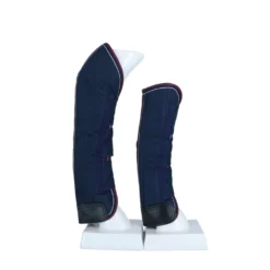 EQUITHÈME Transportbeschermers 1200D Marine Blauw/Bordeaux/Wit
