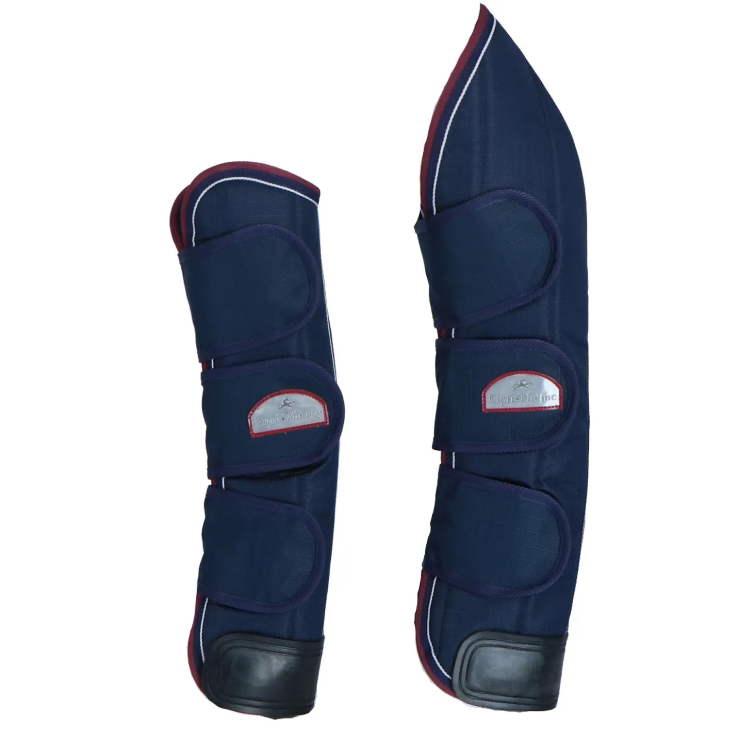 EQUITHÈME Transportbeschermers 1200D Marine Blauw/Bordeaux/Wit