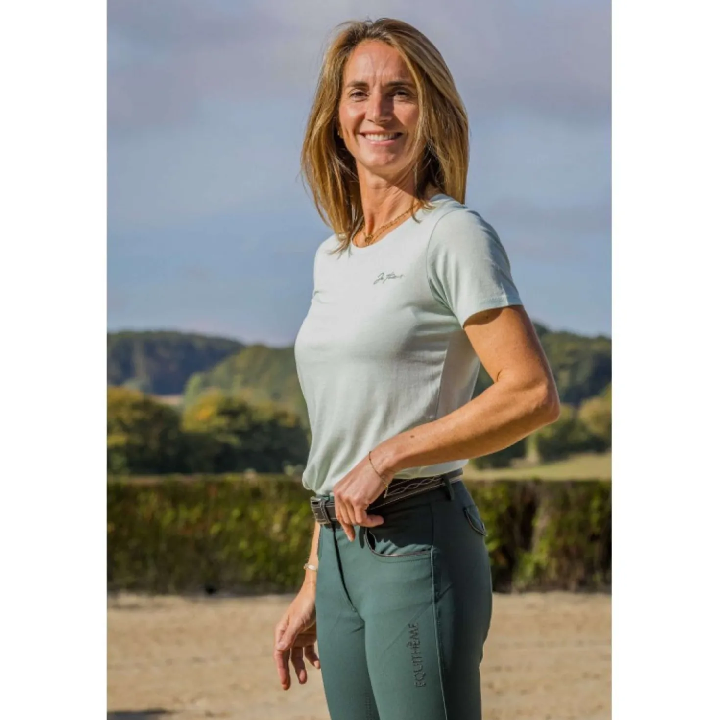 EQUITHÈME T-Shirt Bonnie Mint/Groen