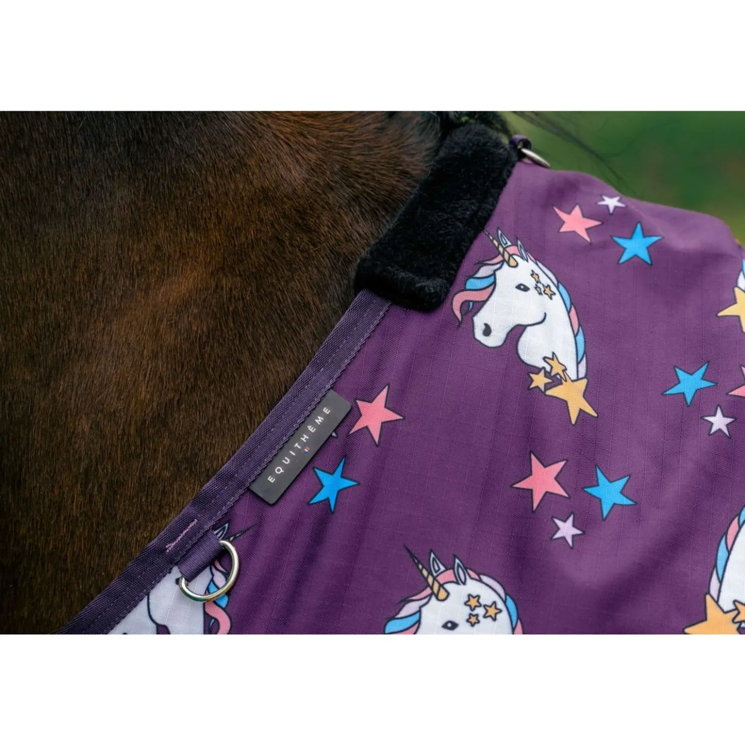 EQUITHÈME Turnout Deken Unicorn 600D 0g Plum