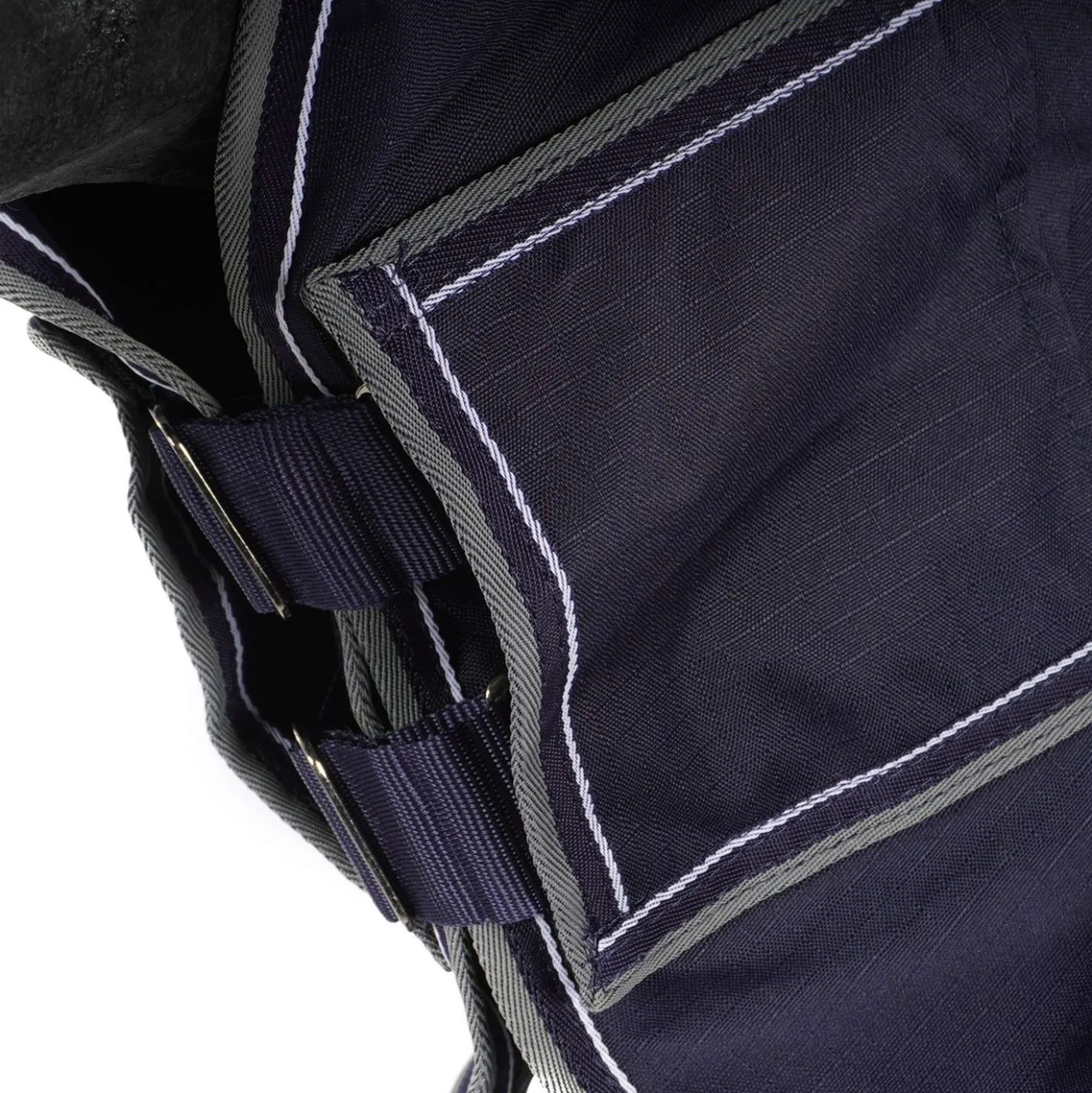 EQUITHÈME Turnout Rug Tyrex Combo 600D 350g Navy/Grijs Dots
