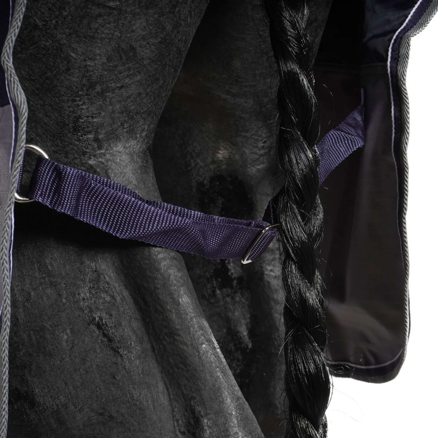 EQUITHÈME Turnout Rug Tyrex Combo 600D 350g Navy/Grijs Dots