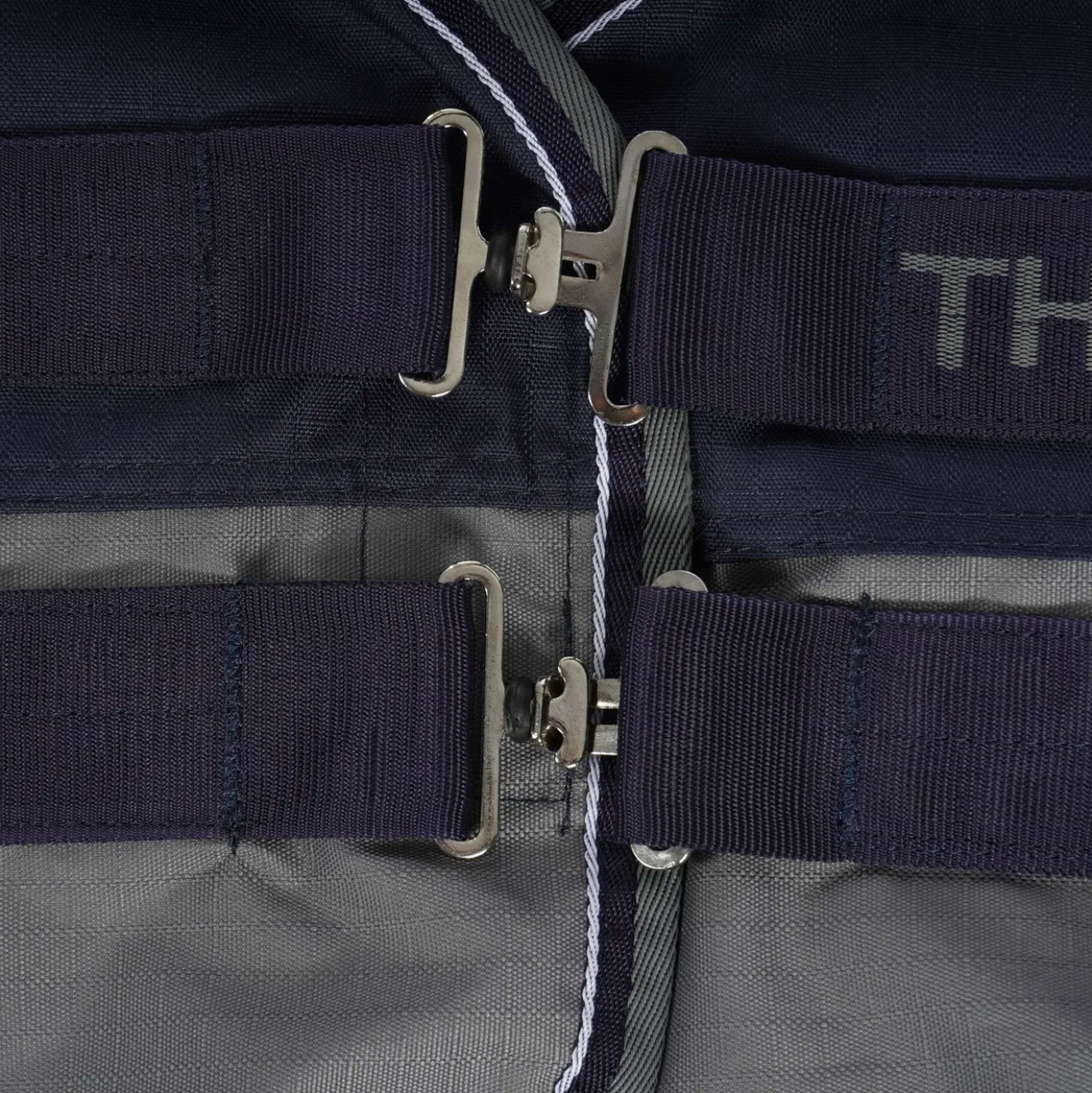 EQUITHÈME Turnout Rug Tyrex 600D 450g Navy/Grijs Dots