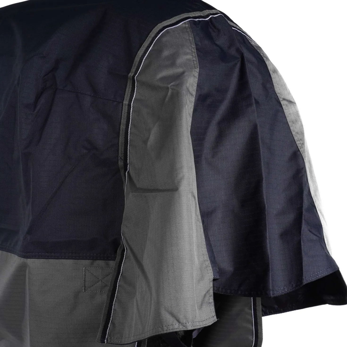 EQUITHÈME Turnout Rug Tyrex High Neck 600D 150g Navy/Grijs Dots