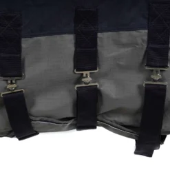 EQUITHÈME Turnout Rug Tyrex met Buikflap 600D 300g Navy/Grijs Dots