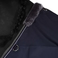 EQUITHÈME Turnout Rug Tyrex met Buikflap 600D 300g Navy/Grijs Dots