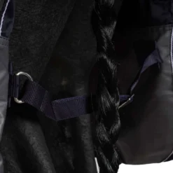 EQUITHÈME Turnout Rug Tyrex met Buikflap 600D 300g Navy/Grijs Dots